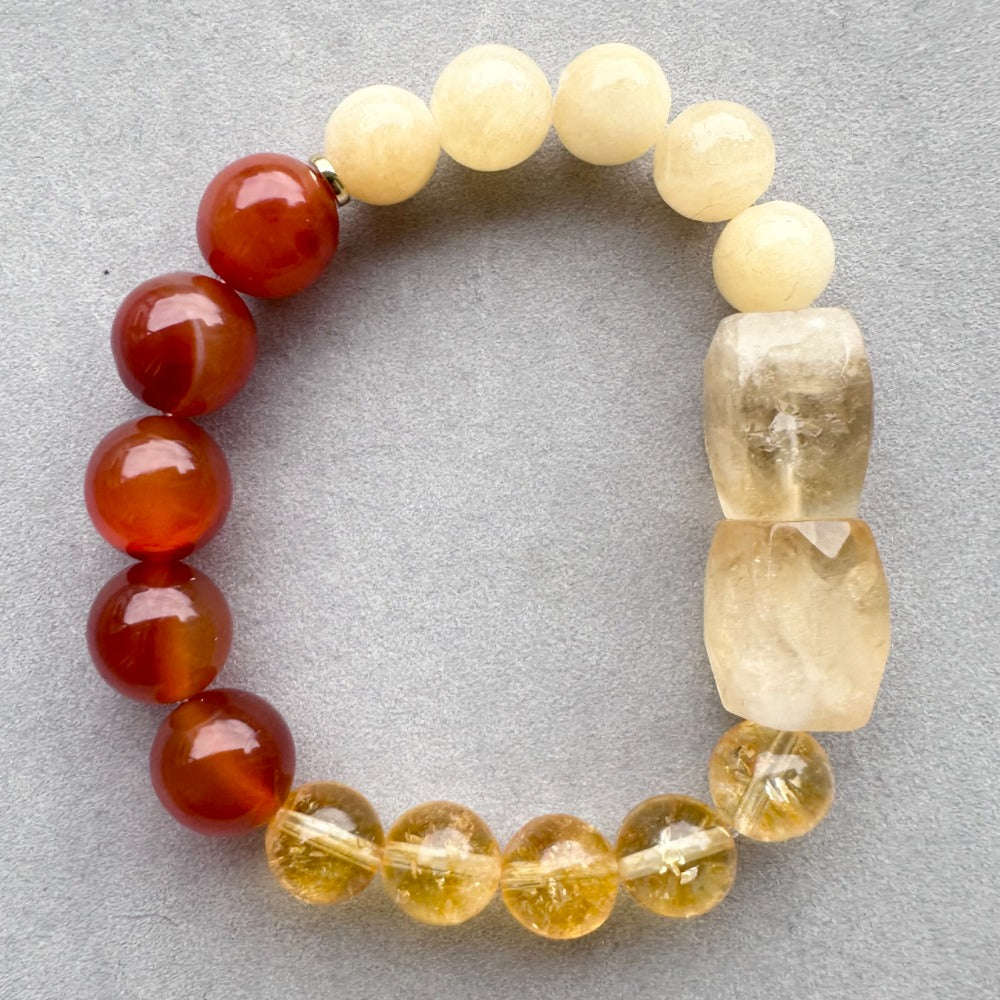 Red golden Citrine